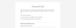 lembar pernyataan financial aid